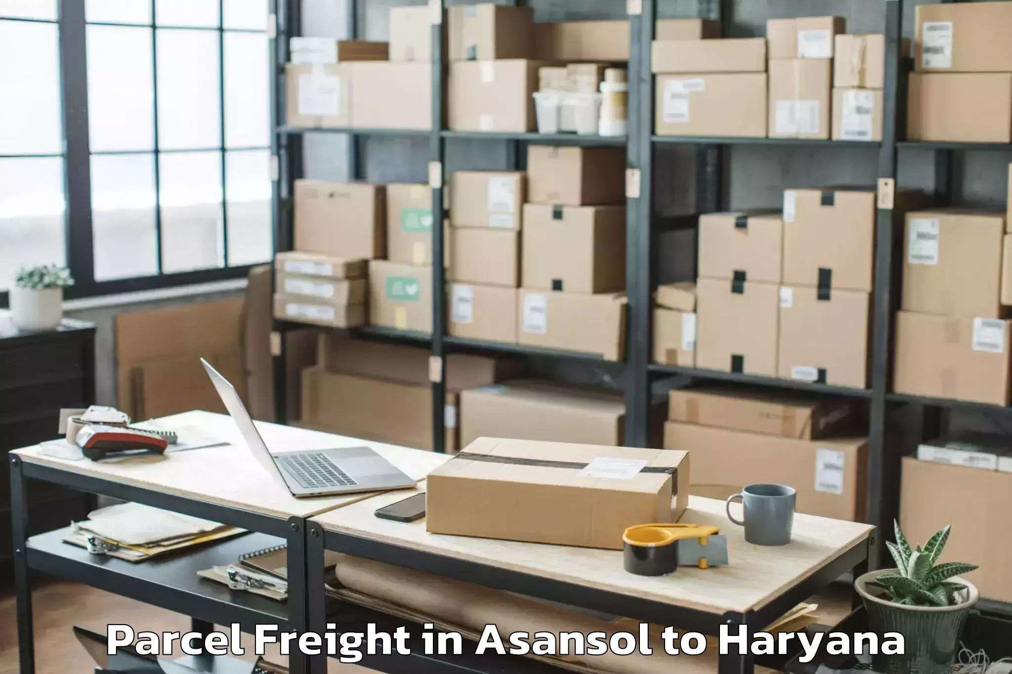 Book Your Asansol to Yamunanagar Parcel Freight Today